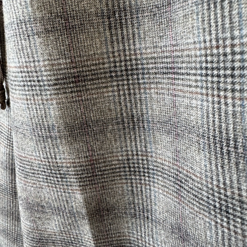 Babaton Beige Plaid Straight Leg Pants, Size XXS - Picture 7 of 7